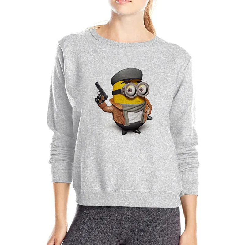 

Super cool minions hoody cheap sale cotton hoodies for women popular 3D cartoon sweatshirt fashion hoodie lovely clothes