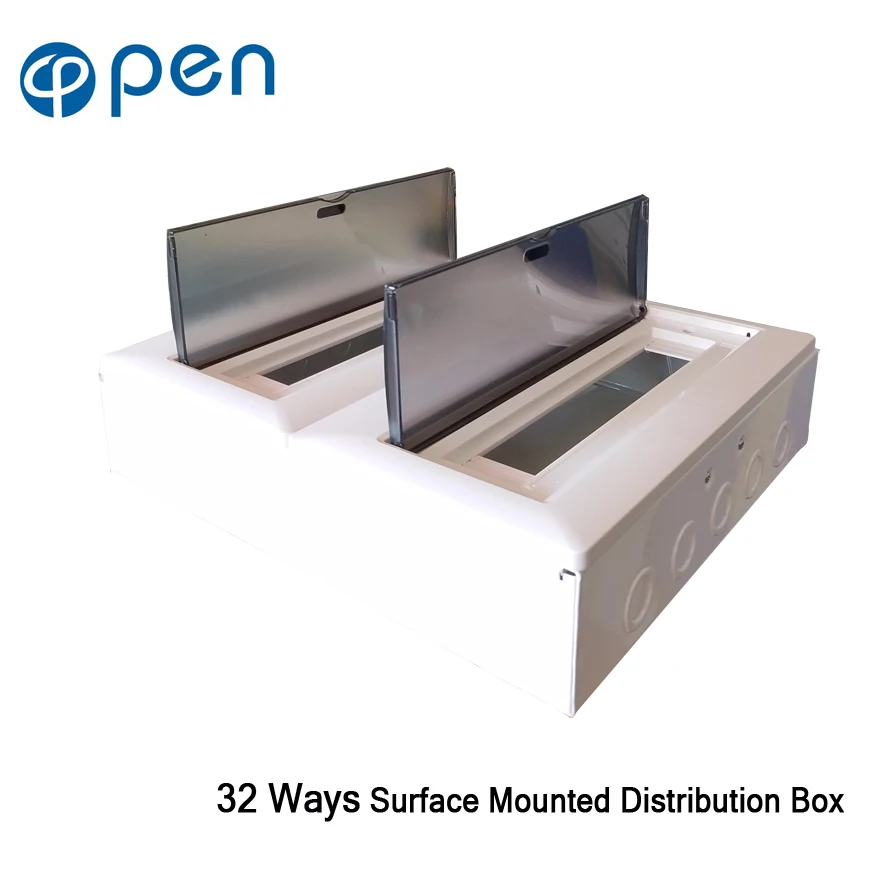 

OPEN OP3/S-32 Surface/Seal Mounted Waterproof and Moistureproof 32 Ways Distribution Box for Circuit Breakers Indoor on the Wall