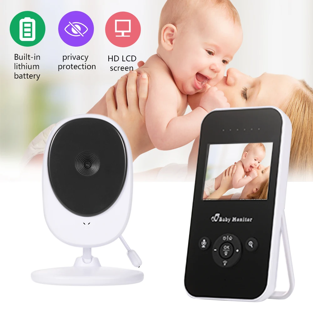 

Oeak Wireless 2.4 Inches 2 Way Audio Talk evening Video Nanny Babysitter Baby Sleep Monitor 24H Portable Baby
