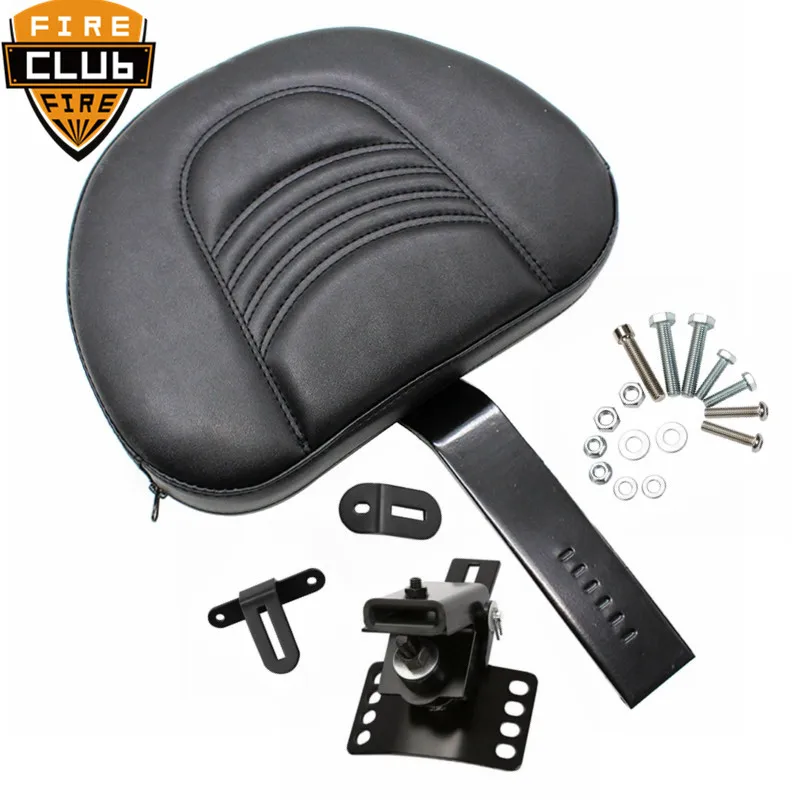 Motorcycle Adjustable Plug In Driver Rider Seat Backrest Kit For Harley Touring Electra Road Street Glide Road King 97-18 Motorcycle Adjustable Plug In Driver Rider Seat Backrest Kit For Harley Touring Electra Road Street Glide Road King 97-18