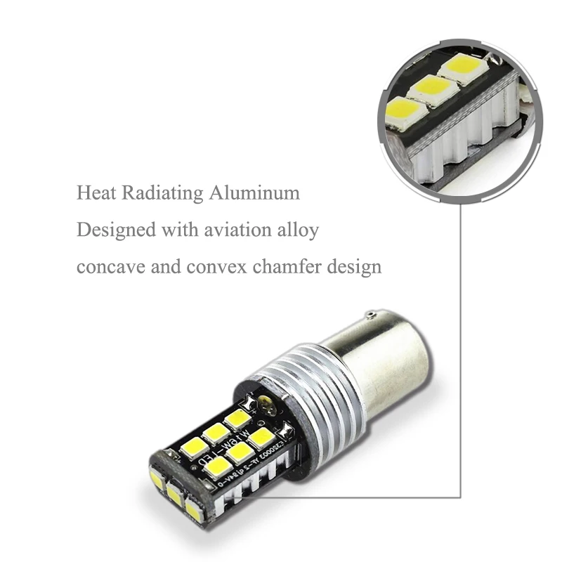 2x Canbus Нет Ошибка светодиодный лампы идеально подходят для управления светильник 1156 p21w 2835 на чипах CREE для peugeot 307 206 2008 207 308 4008 508 5008 301