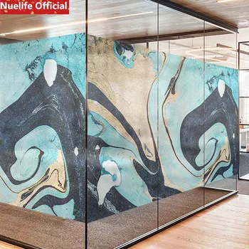 

Abstract style Japanese anime character pattern electrostatic frosted glass film office window bedroom balcony sunscreen film