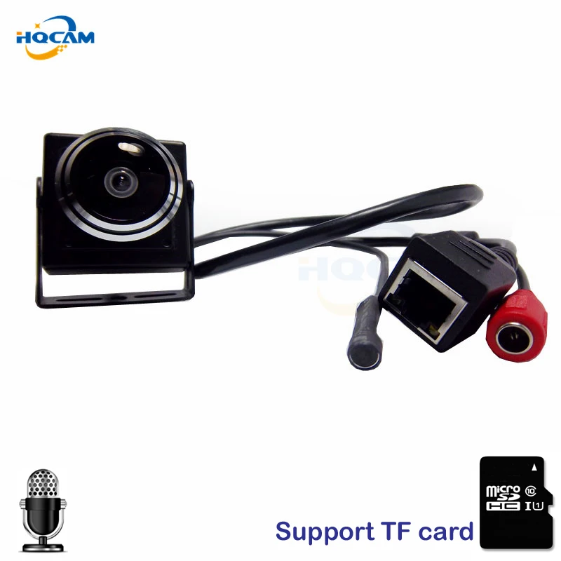 

HQCAM CAMHI Audio 720P Micro TF SD Camera Mini IP Camera Home Security Camera Indoor CCTV IP Kamera 1.78MM Fisheye Lens Wide