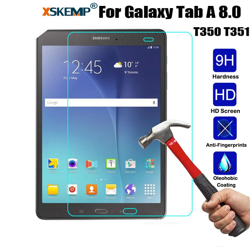 XSKEMP 9 H твердость Экран протектор для samsung Galaxy Tab 8 0 T350 T351 Anti Explosion Tablet закаленное