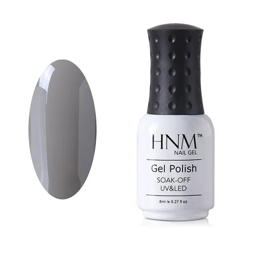 HNM 8 мл серый цвет лак для ногтей УФ-клей лак тиснение полуперманентный лаковый лак Vernis a ongle Nagellak зимний Гель-лак - Цвет: N008