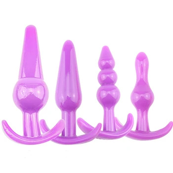 100% Silicone Anal Plug Bead Jelly Skin Feeling Dildo Sex Toy for Women Butt Plug Adult Product for Men Gay Erotic Accessories 1