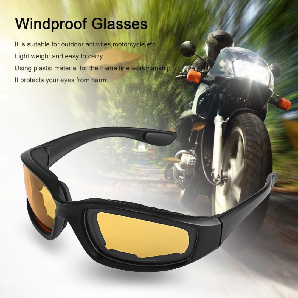 

Motorcycle Bike Protective Glasses Windproof Dustproof Eye Glasses Cycling Goggles Eyeglasses Outdoor Sports Eyewear Glasses WBL