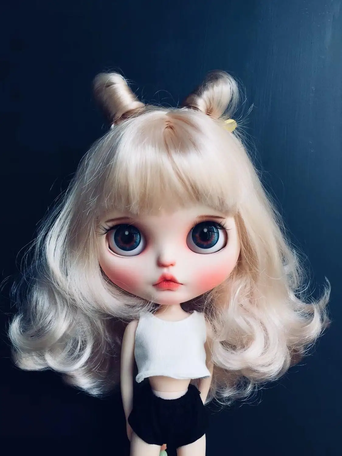 Blyth девушка индивидуальные кукла лицо NO.QAQ0306-1 - Цвет: Doll 5