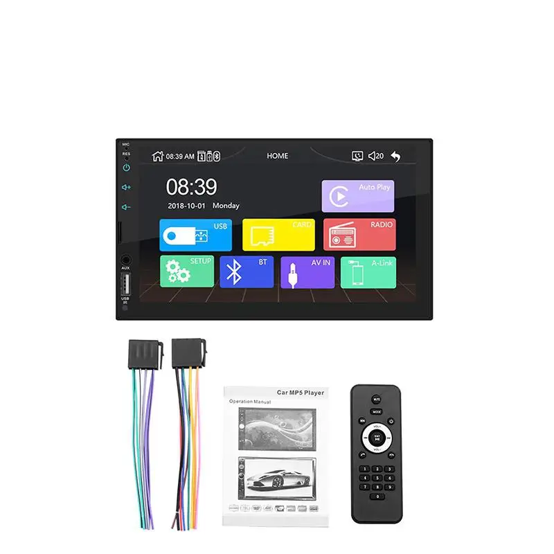 

7inch HD Car Stereo Radio USB Link for Apple Car Multimedia Player with camera choice MP5 Bluetooth fm transmitter Autoradio