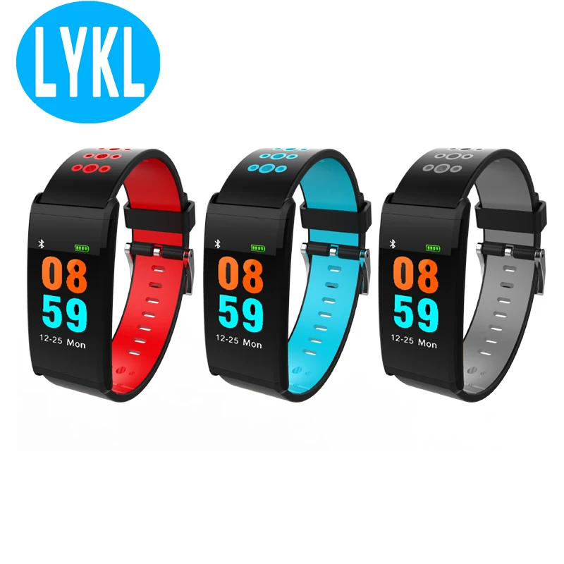 

LYKL X20 touch screen fitness bracelet waterproof sports watch heart rate blood pressure pedometer tracker health monitor