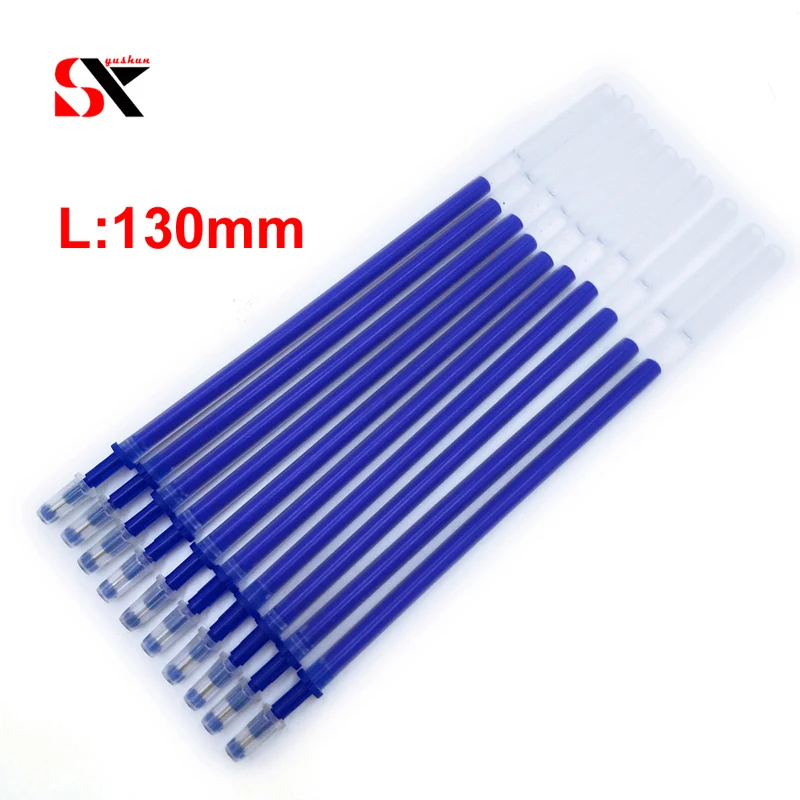 Yushun 10pcs/lot Magic Erasable Pen Refill 0.5mm Blue Black Ink Gel Pen