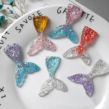 

New~2Pcs flat-back mermaid tails/fairy garden gnome/moss terrarium home decor/crafts/bonsai/figurine/miniatures/diy supplies