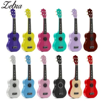 

Rains 21 inch Ukulele Soprano Nylon 4 Strings Hawaiian Basswood Acoustic Bass Guitar Musical Stringed Instrument for Beginners