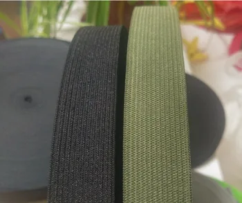 

25mm 1"width elastic webbing 5meters elastic band for clothing garment repair accessories black green elastic strap