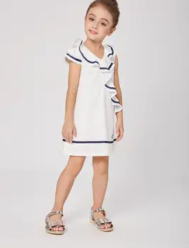 

2019 New arrival summer Girl dress Party Sweet Children Fashion Elegant Girls Princess Kids Clothing European style C40