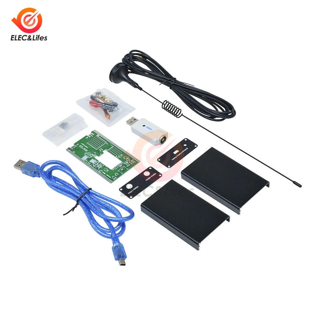 Радиоприемник Ham DIY Kit 100 кГц-1,7 ГГц Полнодиапазонный UV HF RTL SDR USB тюнер приемник/R820T+ 8232 CW FM AM DSB USB приемник