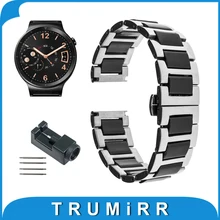 18mm Ceramic Stainless Steel Strap for Huawei Watch Asus ZenWatch 2 Women s 45mm WI502Q Watchband
