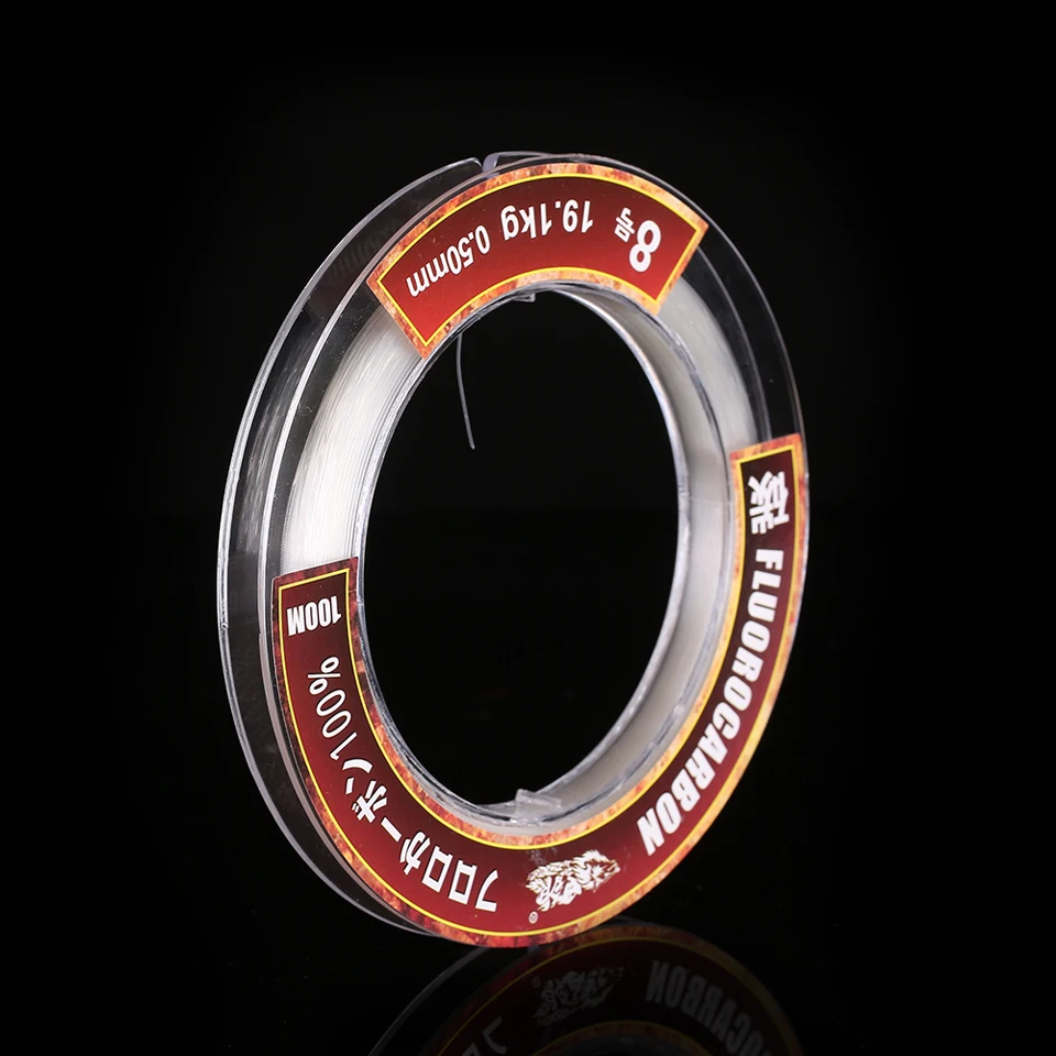 Super Strong 50m 100m 100% Fluorocarbon Fishing Line Leader line for Braid Fishing Line Saltwater Fly Fishing Line Monofilament - Image 3