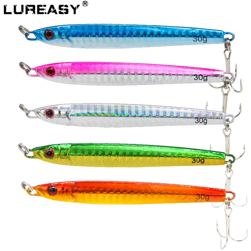 

LUREASY fishing lure pencil 9CM 30g artificial hard pencil lure seawater lure high carbon steel hook light fishing fishing gear