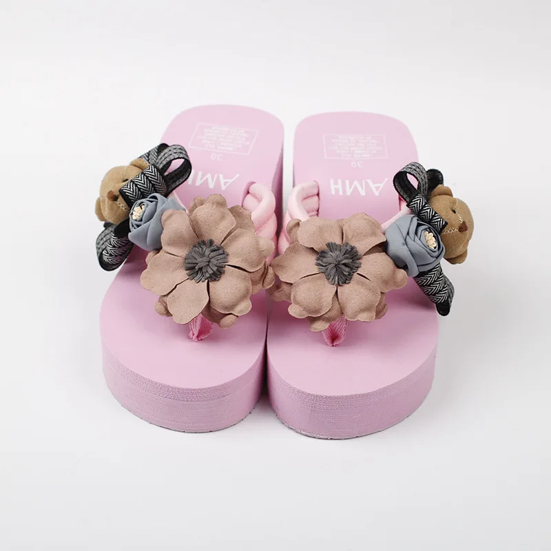 Female Summer Fashion Korean Most Comfortable Womens Slippers Flip Flops Shoes Discount Online 6cm79