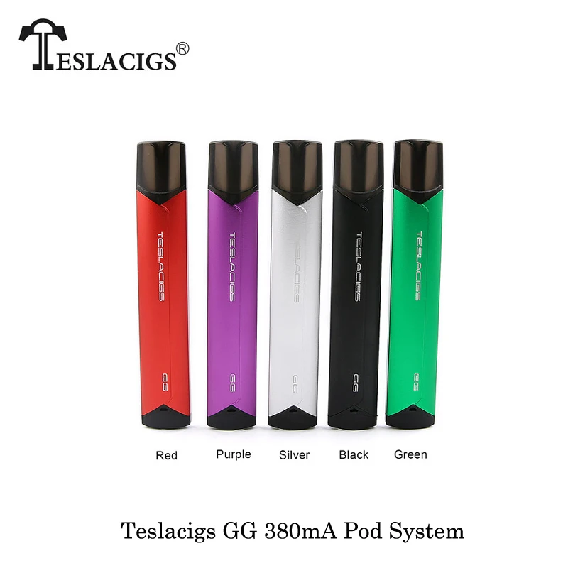 Электронные сигареты Teslacigs Tesla GG 380mA Pod система 2 мл емкость встроенный аккумулятор