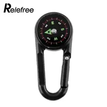 Многофункциональный карабины мини компас термометр для спорта Пешие прогулки путешествия