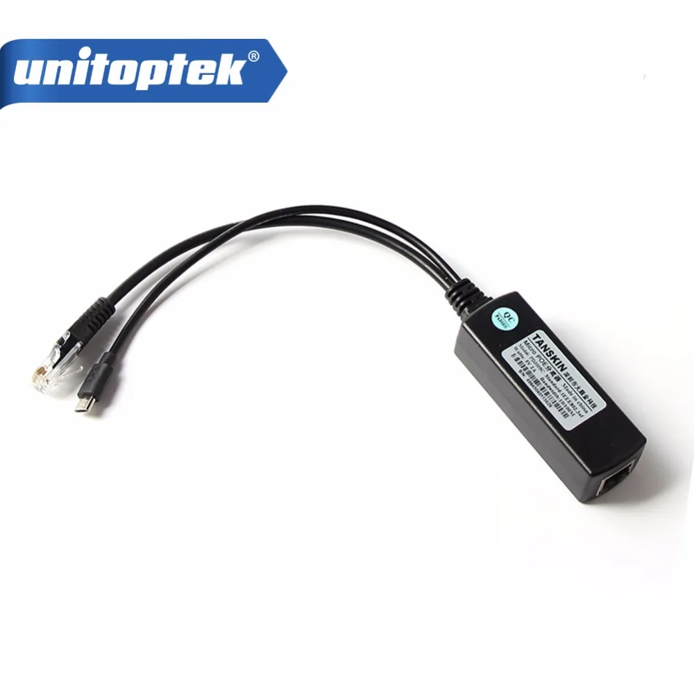 Active PoE Splitter Micro USB Power Over Ethernet 48V To 5V 2A IEEE 802.3af Standard 10/100M PoE Splitter For IP Camera Active PoE Splitter Micro USB Power Over Ethernet 48V To 5V 2A IEEE 802.3af Standard 10/100M PoE Splitter For IP Camera