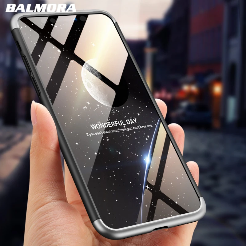 

BALMORA 360° Full Screen Case For iPhone 7 8 Plus Case For iPhone X XR XS Xs Max 6 6S Plus Anti-knock Phone Protection Hard Case