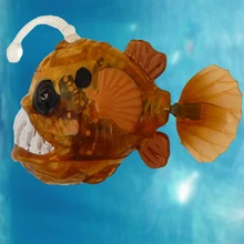 Забавные интерактивные игрушки интеллектуальное развитие электронный мигающий плавать рыба игрушка активированная батарея рыба детские дети