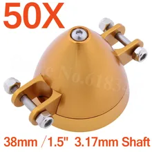 50 шт. 38 мм 1,5 дюйма сплав складной Опора Спиннер 3,17 мм вал двигателя с адаптером 6 мм части радиоуправляемого самолета