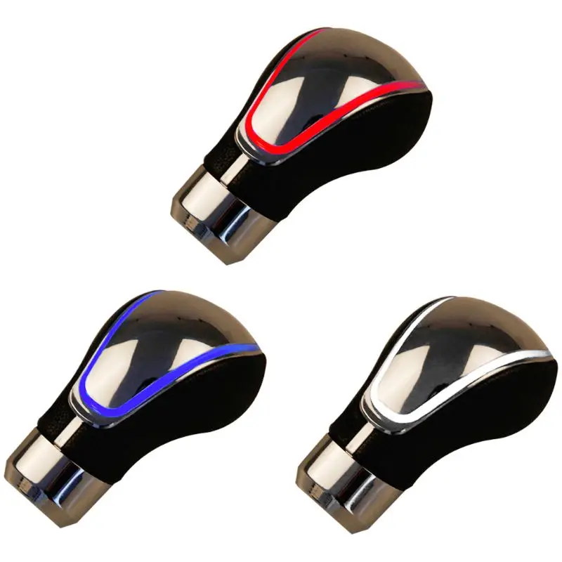 

Universal Cool LED Gear Shift Knob Gear Stick Knobs with beautiful led light Touch motion activated MT with silver ABS Chrome