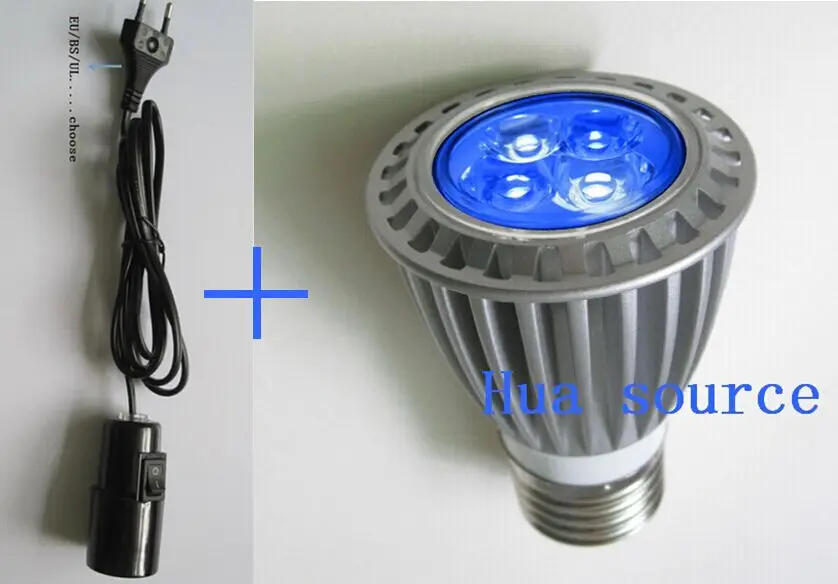 

E27 lamp holder + E27 4*3w Full spectrum LED Aquarium clamp lamp LED Grow lamp for Flower plant Hydroponics