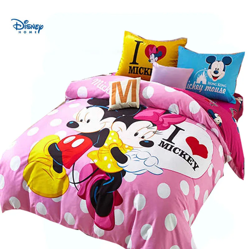 Minnie mouse comforter bedding set king queen size twin full single 100
