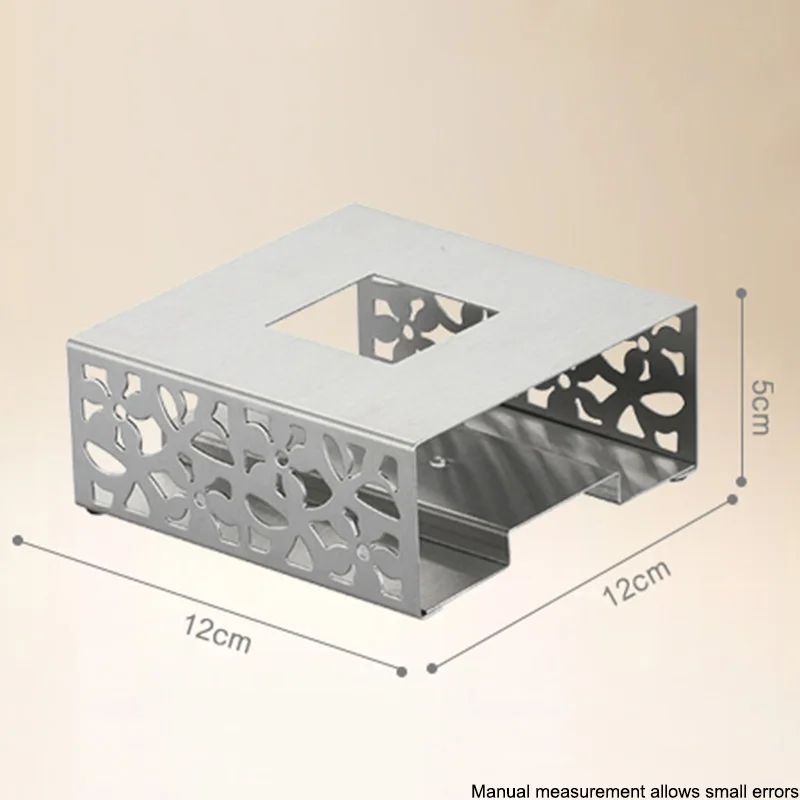 Креативный квадратный чайный горшок из нержавеющей стали, подставка для подогрева свечей, подставка для подогрева кофе, молока, цветочный чайник, теплая плита, теплее для чая