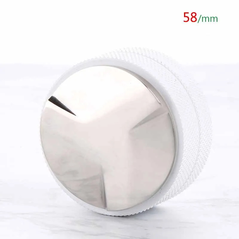 white 58mm san ye Трамбовочная 58/51 мм нержавеющая сталь эспрессо кофе выравниватель Дозирующее кольцо коробка стук аксессуары бариста кухонные инструменты - Цвет: white 58mm san ye