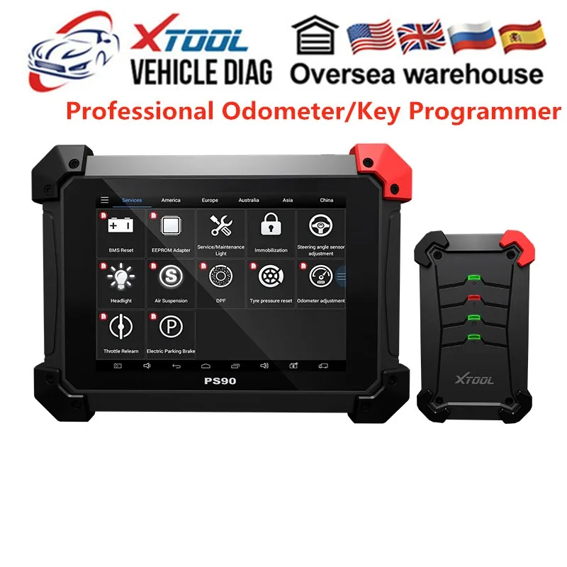 

XTOOL PS90 Quick Diagnosis OBD2 Car Diagnostic Tool Key Programmer /Odometer Correction Support more than 1600 Car Models