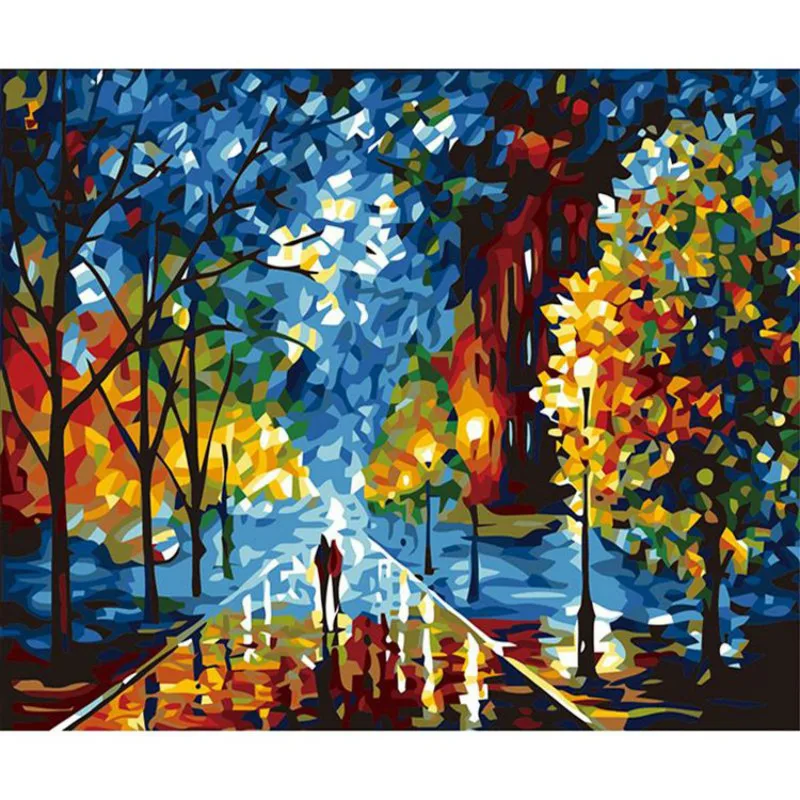 

DIY Framed Oil Painting By Numbers Beautiful Life Pictures Canvas Painting For Living Room Wall Art Home Decor