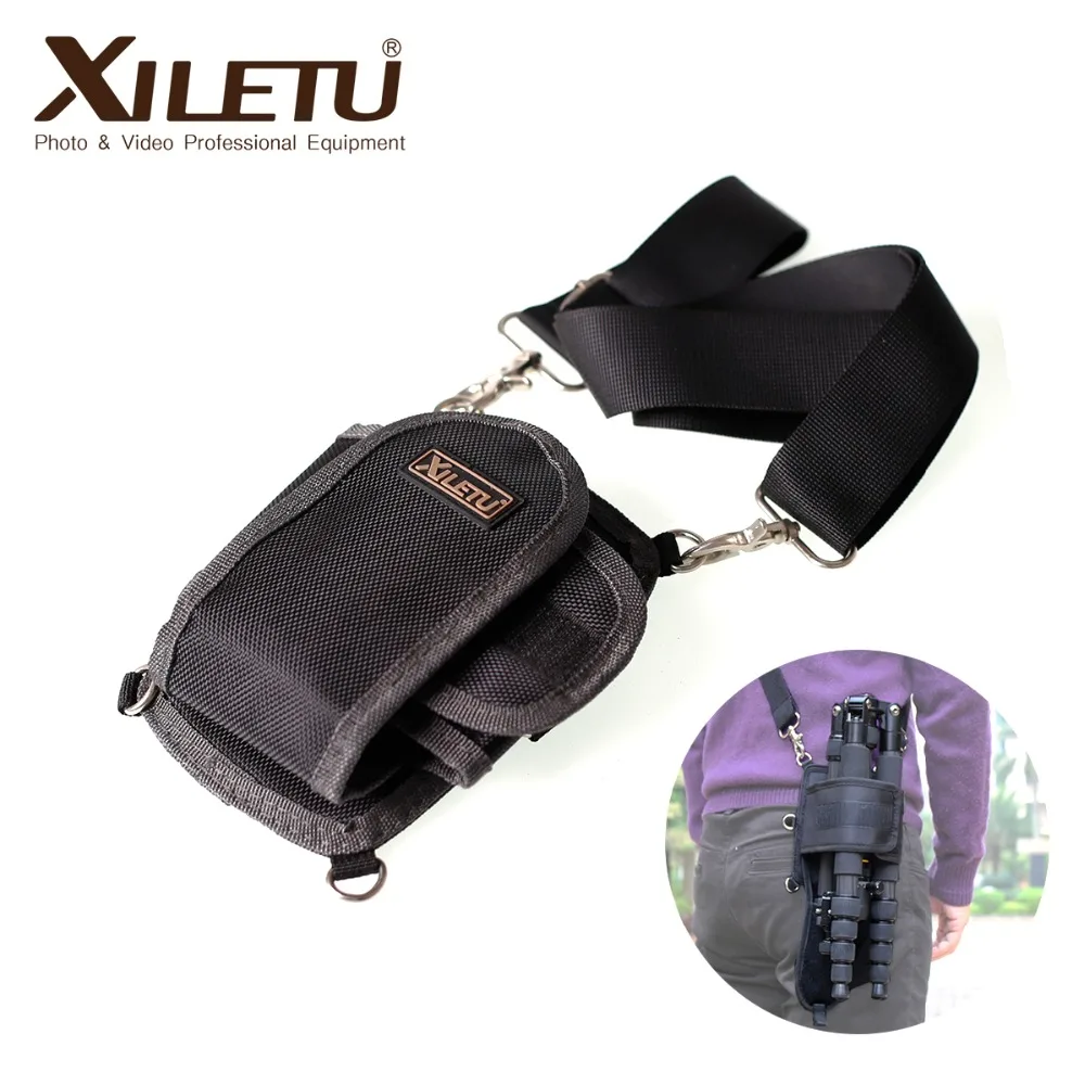 

XILETU LP-1 professional fixed Tripod bag Monopod sleeve Portable Kit Waist Packs lightweight case with belt for Camera DSLR