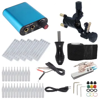 

Besta Professional Tattoo Kit Black Dragonfly Rotary Tattoo Machine Shader & Liner With Tattoo Needle bandage and Disposable Tat