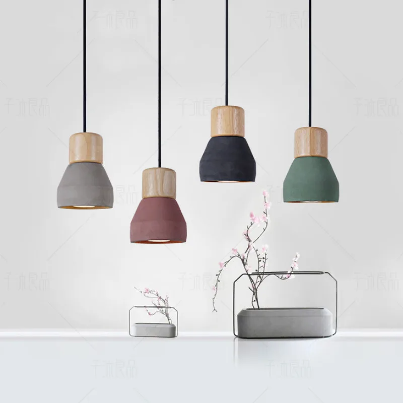 

Modern Cement Pendant Light For Kitchen Black Pendant lighting Home Decoration Industrial Hanging Lamp Vintage Loft Lamp