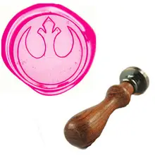 Подробная информация о пользовательских Star Wars Rebel свадьбы персонализированные изображение логотипа монограмма свадебные приглашения Воск печать штамп палку комплект