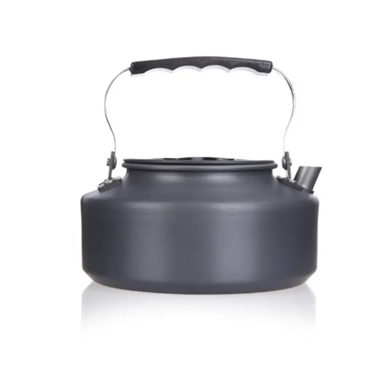 VILEAD portátil al aire libre café tetera 1.1L capacidad alúmina Material acampa hervidor resistente fácil de limpiar vajilla