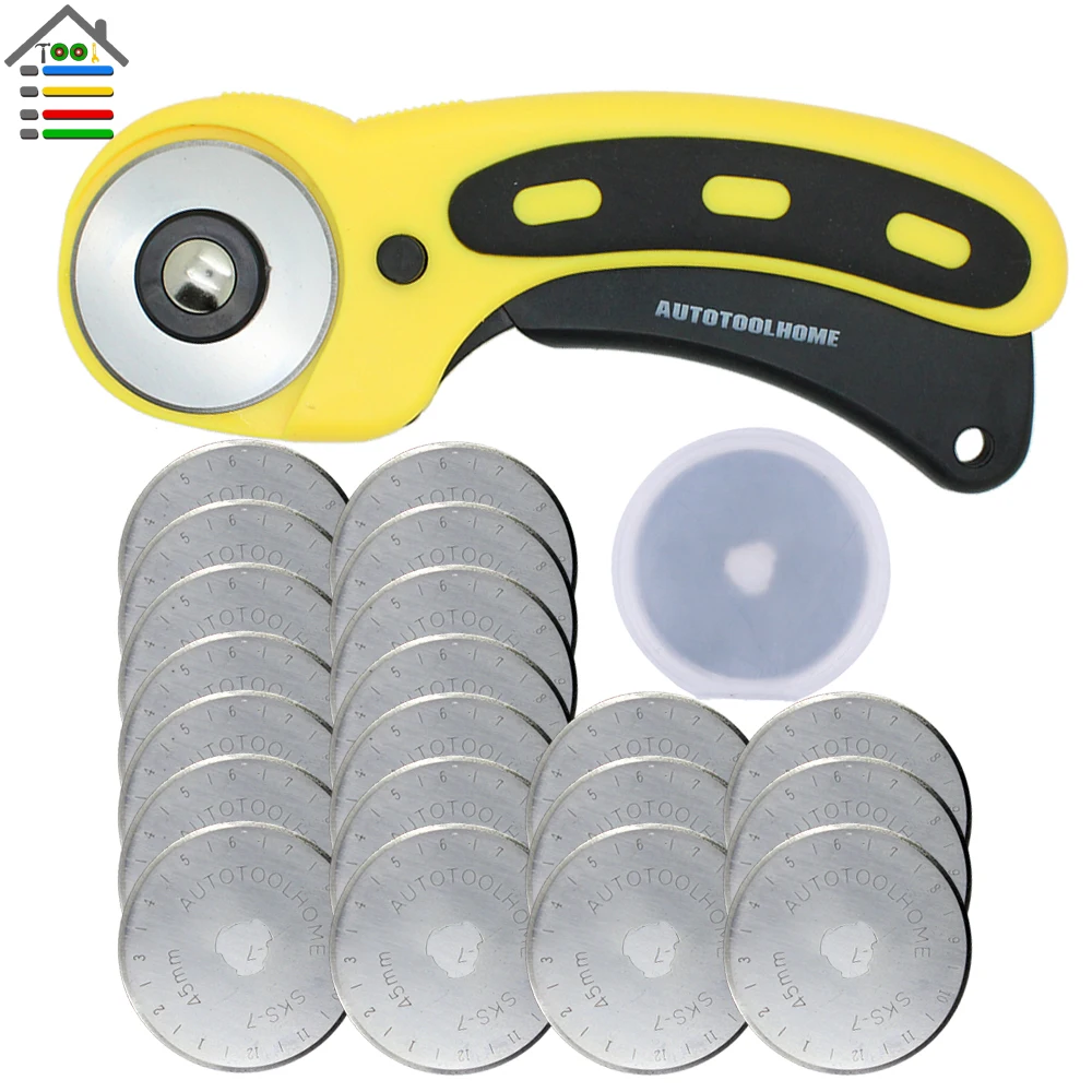Buy 45mm Rotary Cutter 20pc Refill Blades Set For OLFA