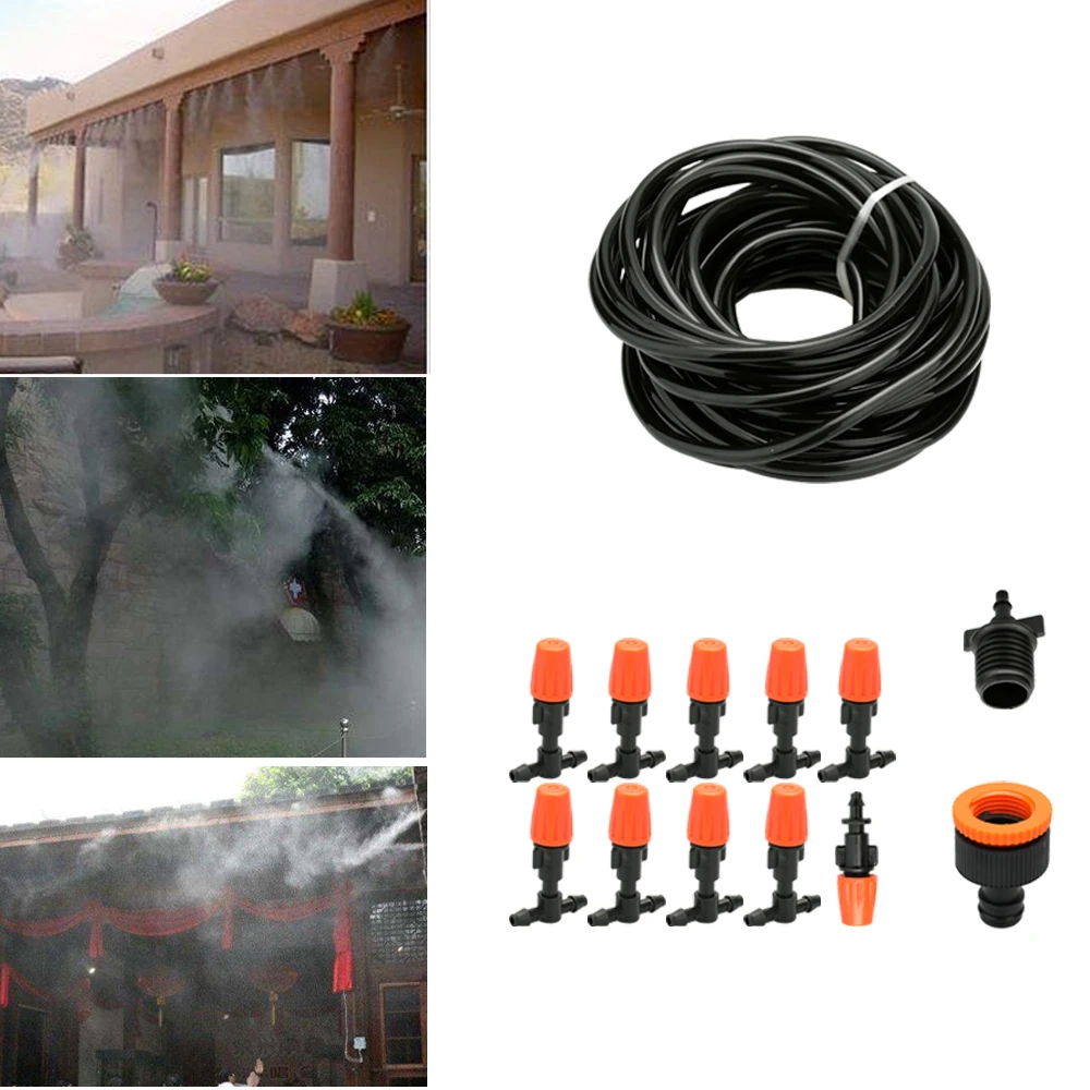 10m Garden Lawn Outdoors Irrigation Plastic Sprayer Nozzles Suits Spray