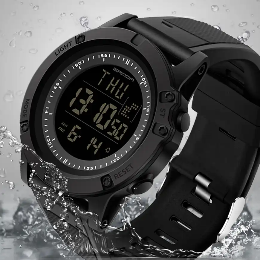 waterproof digital watches for men
