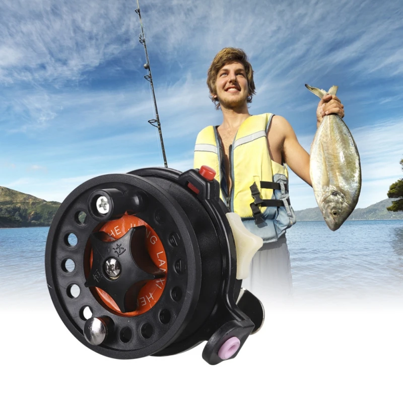 

newArrived Plastic Ice Fishing Reels Fly Fishing Tackle Round Wheel Fishing Accessories
