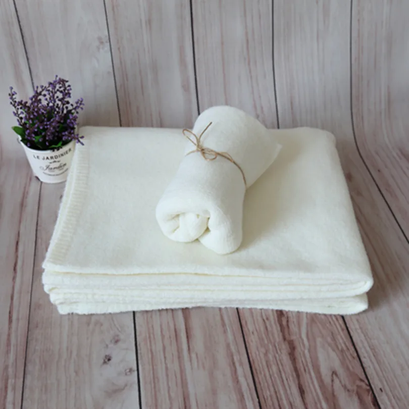 Белый позирует ткань фон обертывание набор стрейч обертывание ребенка пеленать одеяло ребенок кокон Beanbag Обложка ткань новорожденный ткань реквизит - Цвет: Белый