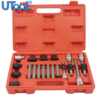 18pcs Alternator Repair Tool of Alternator Freewheel Pulley Puller Removal Socket Tool Kit 1000w 200rpm low rpm vertical wind pmg alternator permanent magnet ac alternator