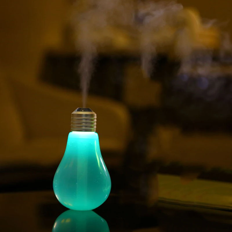 

High Quality 400ML Mini Humidifier Bulb Lamp DC 5V Home Air Diffuser USB Portable Design DP-001 Humidistate humidifier
