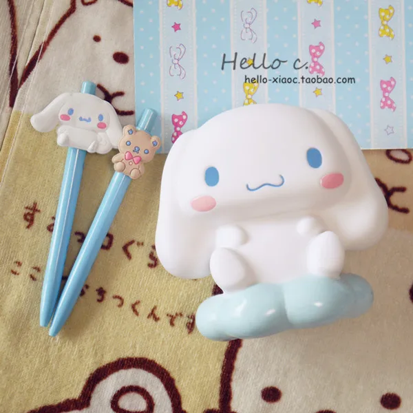 Милый мультфильм Мелодия фигурка куклы Cinnamoroll Фигурки игрушки с ручками можно установить для карандашей детские подарки куклы